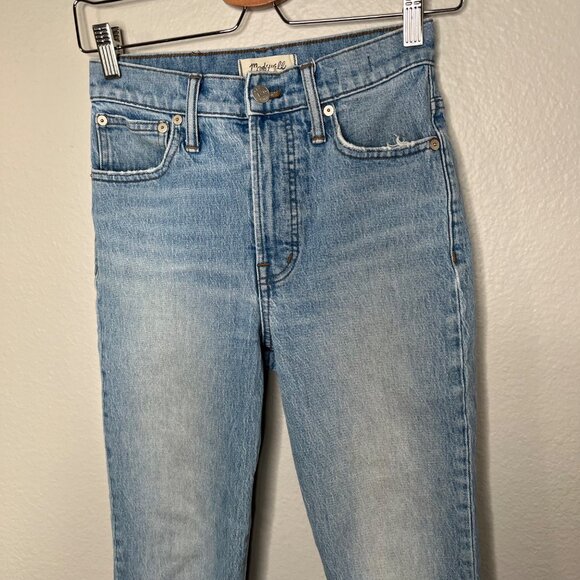 Madewell The Perfect Vintage Full-Length Jeans Light Wash Denim SIze 25P - Picture 9 of 13